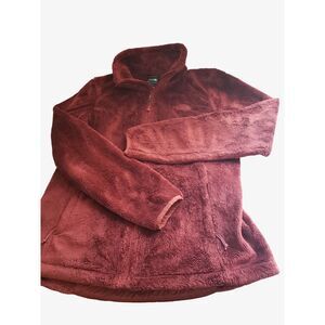 The North Face Osito Fleece Jacket Full Zip Wine Red Gorpcore Sweatshirt Sz M